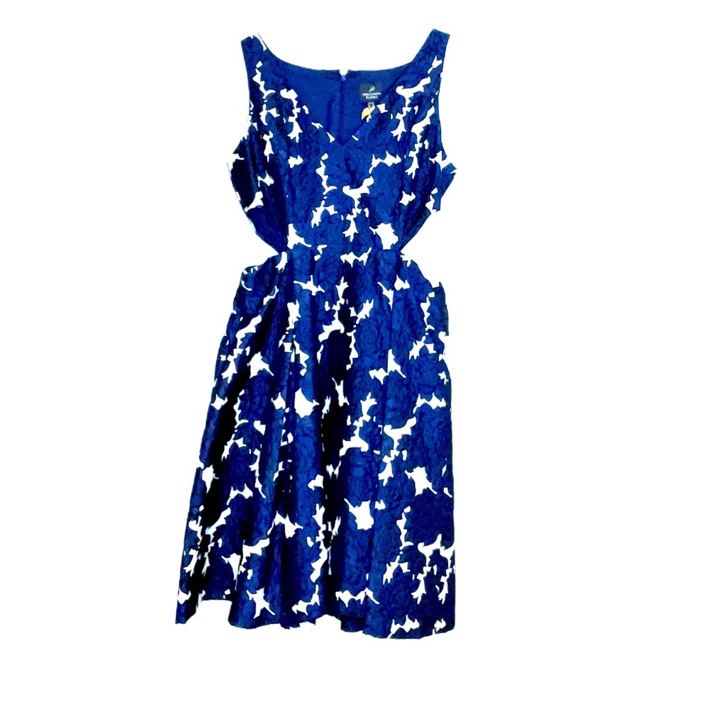 Adrianna Papel sleeveless cutout midi dress